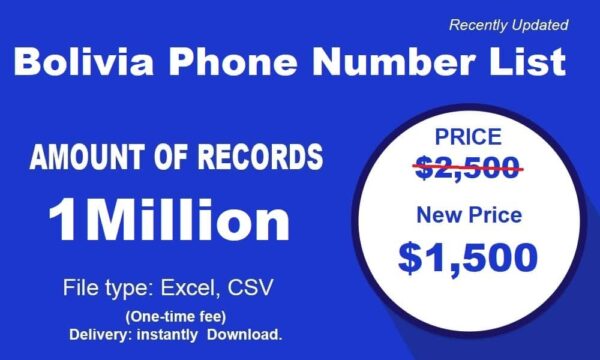 500K Test Bolivia Phone Number Data