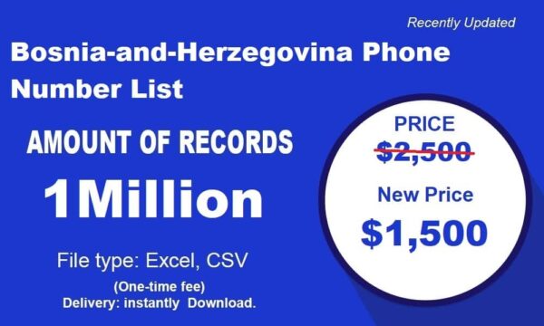 Bosnia and Herzegovina Phone Number Data 1 Million