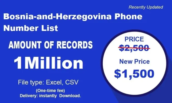 Bosnia and Herzegovina Phone Number Data 3 Million