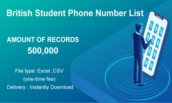 British Student Phone Number Data Business