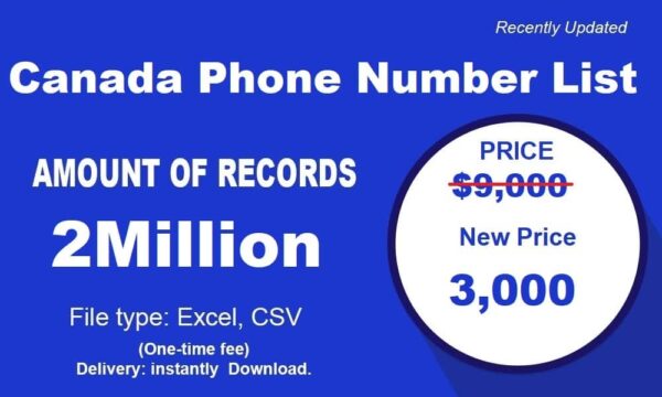 Canada Phone Number Data 1 Million