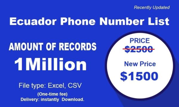 500K Test Ecuador Phone Number Data