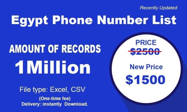 500K Test Egypt Phone Number Data