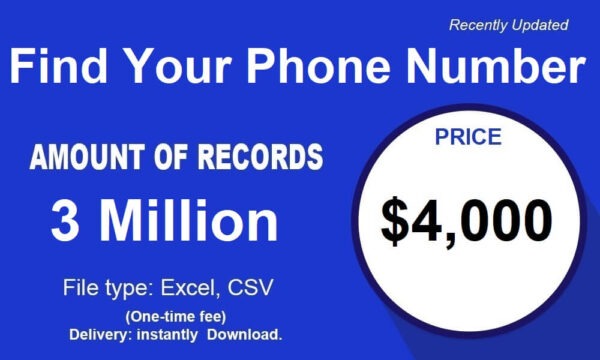 Find Your Phone Number Data 500K