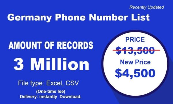 2 Millions Germany Phone Number Data