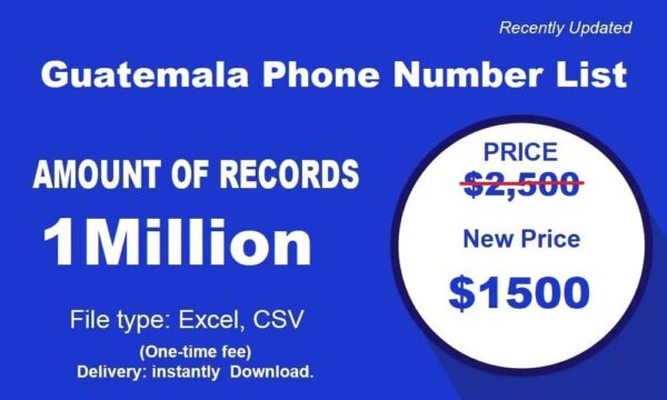 500K Test Guatemala Phone Number Data