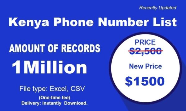 500K Test Kenya Phone Number Data