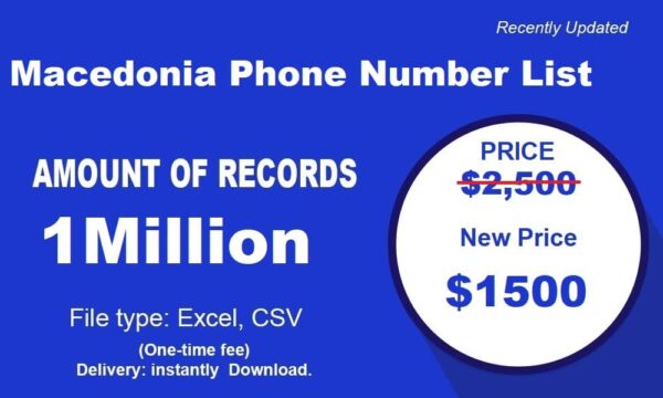 1 Million Full Macedonia Phone Number Data