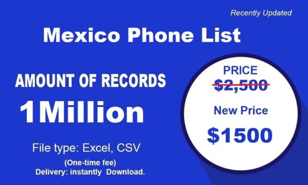 1 Million Full Mexico Phone Number Data