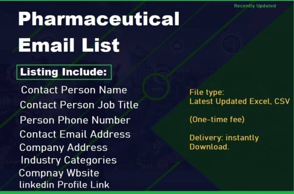 Pharmaceutical Email Activer Data