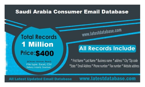 Saudi Arabia Email Activer Data