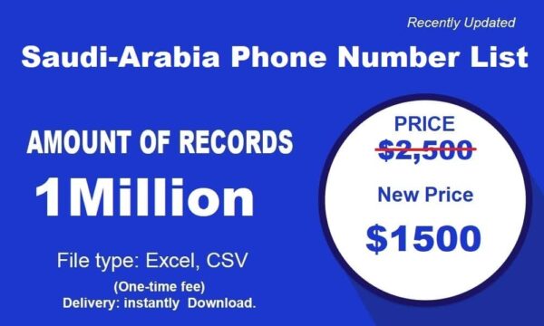 Saudi Arabia Phone Number Data 28 Million