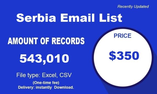 Serbia Email Activer Data