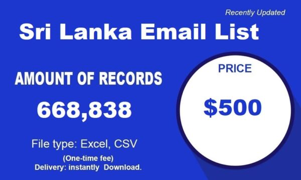 Sri Lanka Email Activer Data