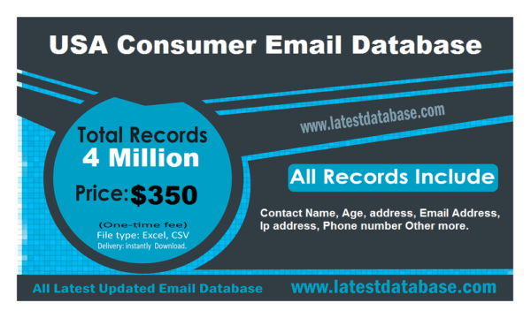 USA Email Activer Data